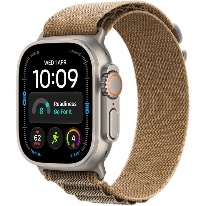 Apple Watch Ultra 4 49mm Natural Titanium Desert Alpine Loop Nou-Sigil