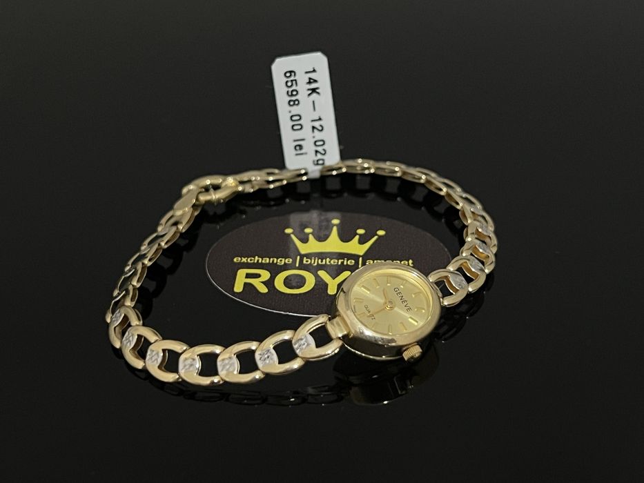 Bijuteria Royal CB : Bratara / Ceas dama aur nou 14k 12,02gr 585