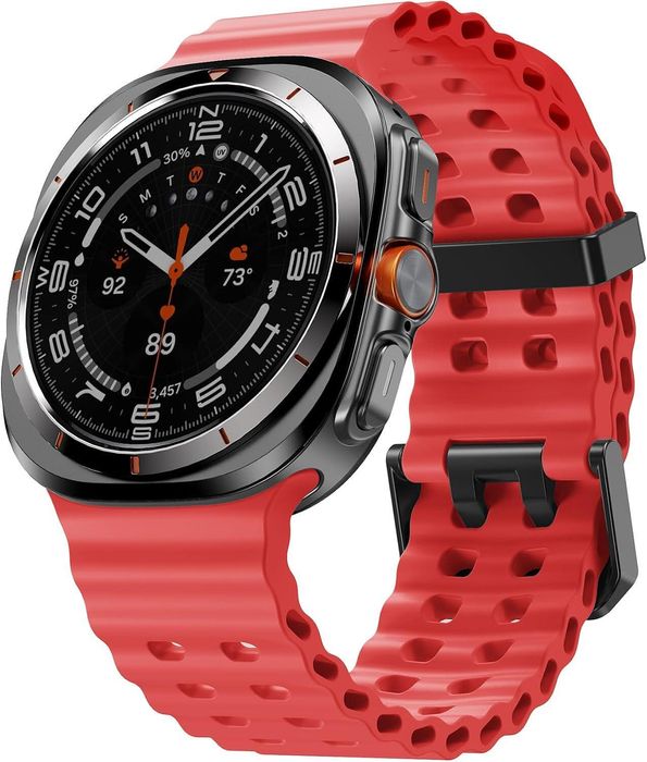 Силиконова Каишка за Samsung Galaxy Watch Ultra - Червен цвят