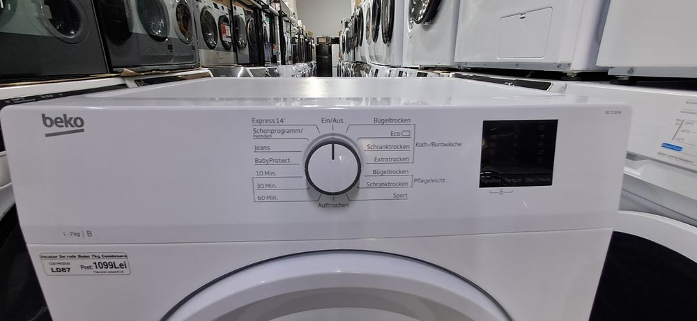 Uscator de rufe Beko 7kg condesare import GERMANIA Garanție LD87