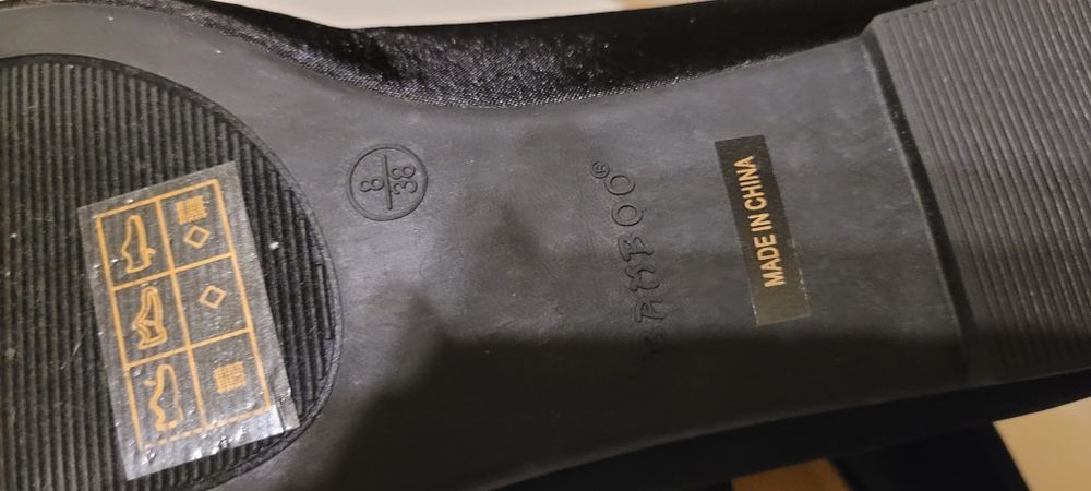 Balerini negri noi satin 38