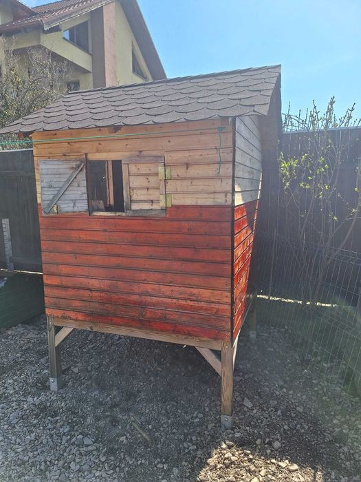 Casuta lemn(tratat/impregnat) copii