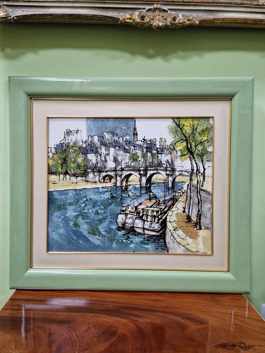 Страхотна майсторска антикварна авторска картина масло