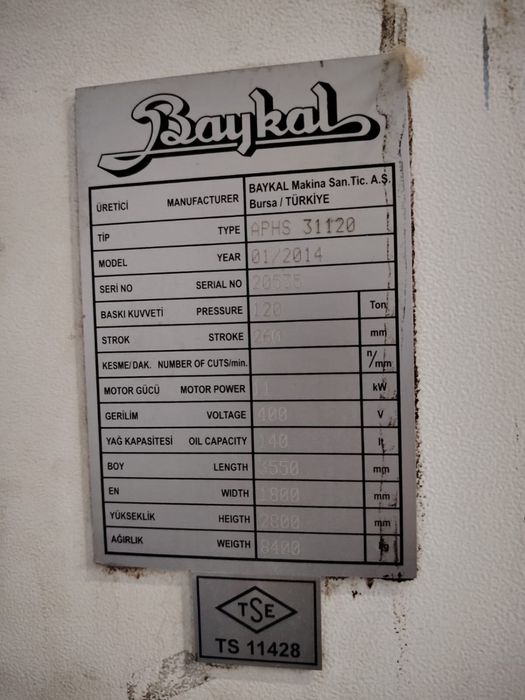 Гибочный станок Baykal турецкий