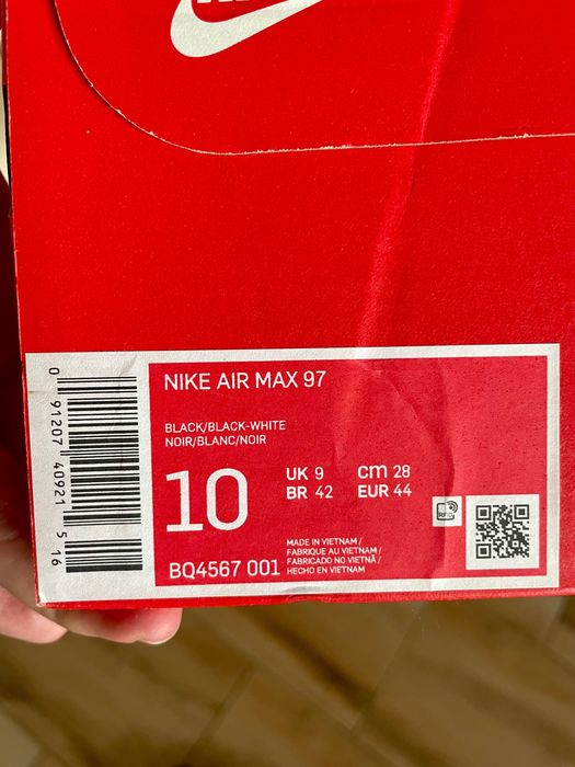 Nike Air Max 97 black 44 номер