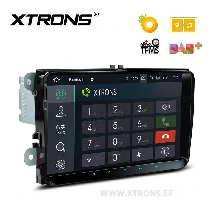 Навигация двоен дин Xtrons  за VW Golf, Passat, Touaran pe98mtvpl