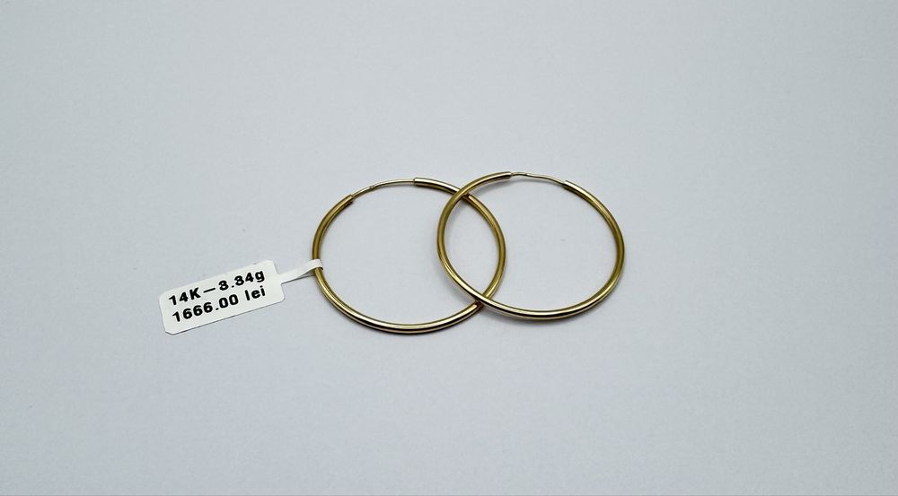 Bijuteria Royal cercei aur 14k 3.34 gr