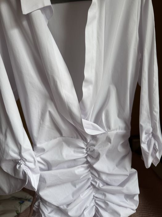 Белое платье мини