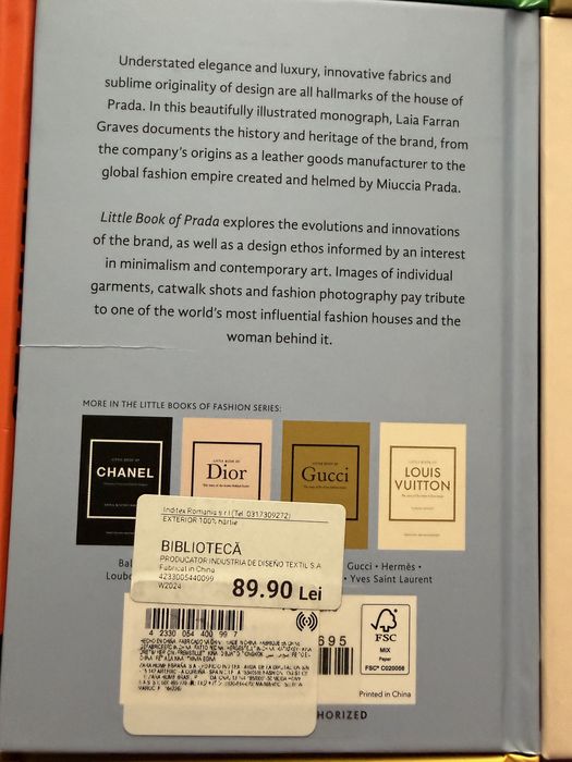 Colecție cărți fashion (Zara Home / Catwalk)
