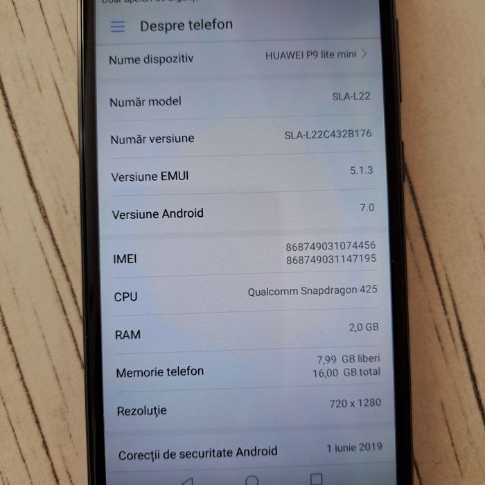 De vânzare Huawei P9 Lite