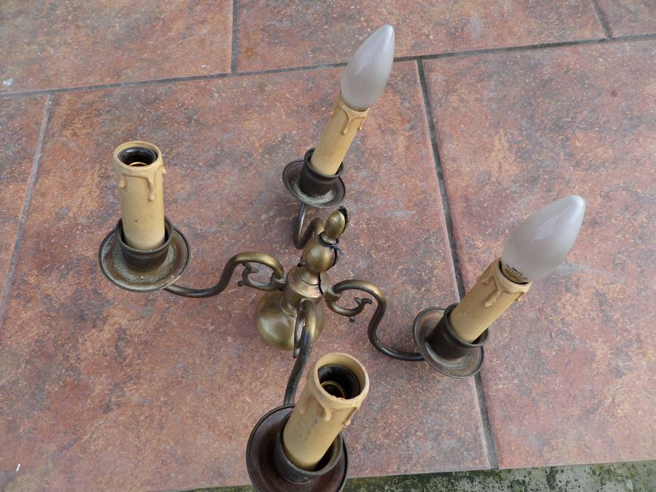 Aplice corpuri iluminat din bronz alama vintage originale vechi