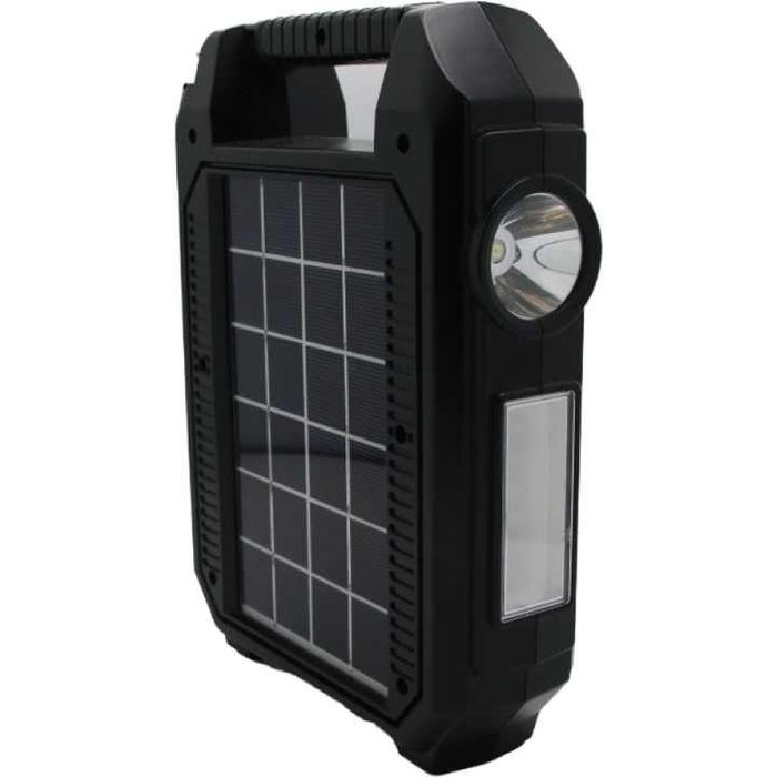 Radio solar portabil CMiK MK-216 cu Bluetooth si USB Negru