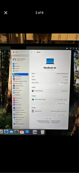 Macbook Air M3 15 inch