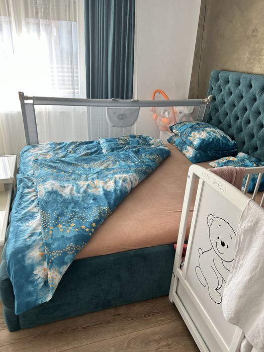 Bariera protectie  copil pat matrimonial