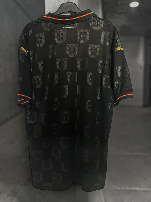 Tricou fotbal Portugalia negru