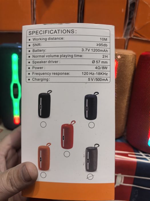 Портативная беспроводная блютуз колонка T&G  модель TG 675