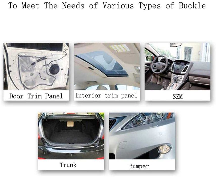 Комплект щипки за кори тапицерия за автомобил 210 части