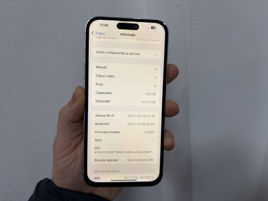 Iphone 14 Pro Max, 128 gb, Silver