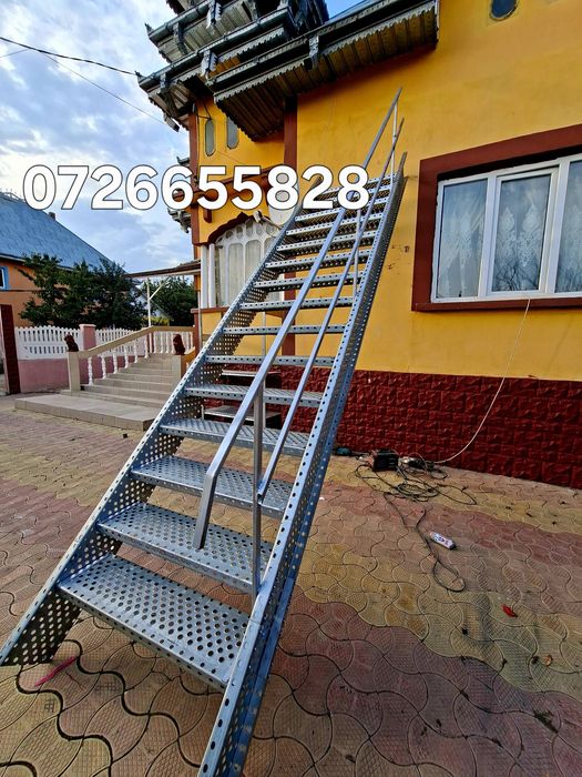 Confectionam scarii metalice zincate exterioare și pentru incendii , p