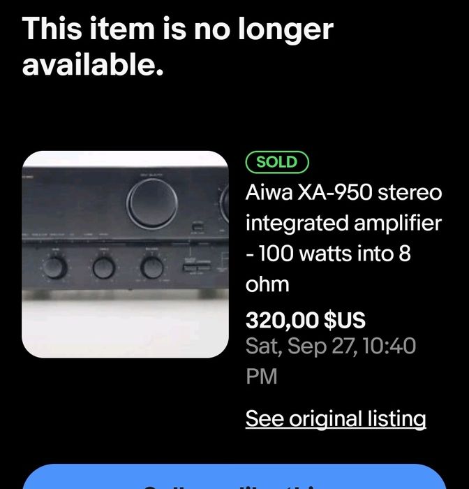 Amplificator Aiwa XA 950