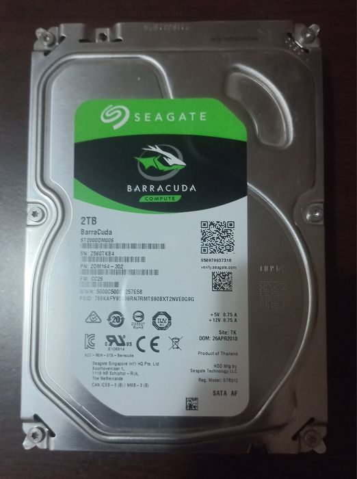 Hard disk PC seagate barracuda 2 TB 256 mb cache