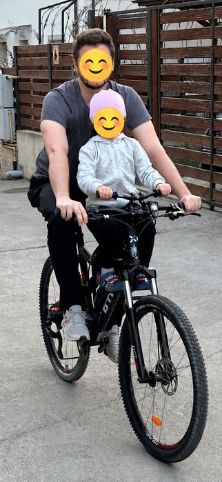 Suport copil pentru bicicletă Kids Ride Shotgun + ghidon – scaun față