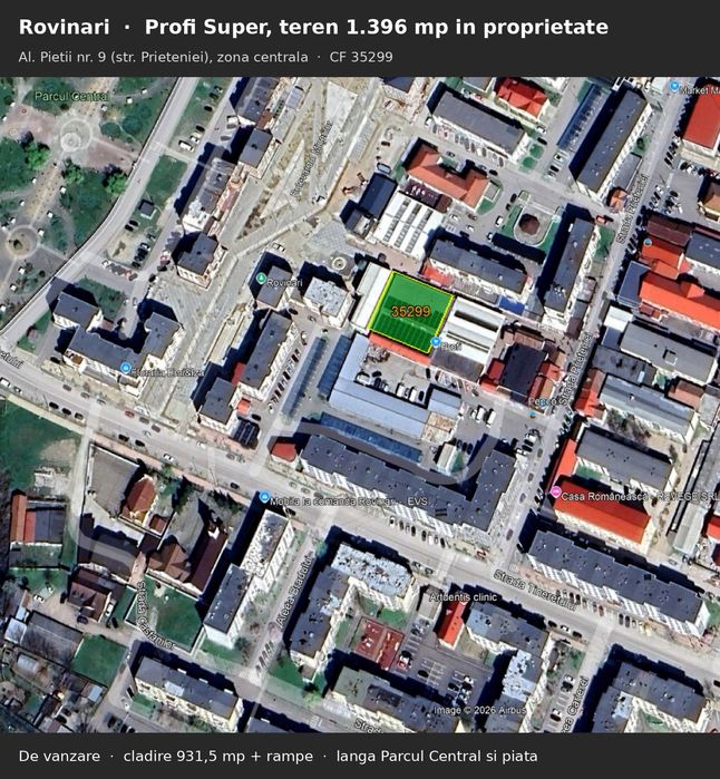 Spatiu comercial inchiriat Profi Super – Rovinari, 921 mp