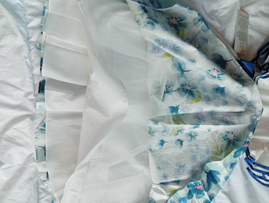 Нова детска англ. рокля 8 г., 128 см. -20 евро