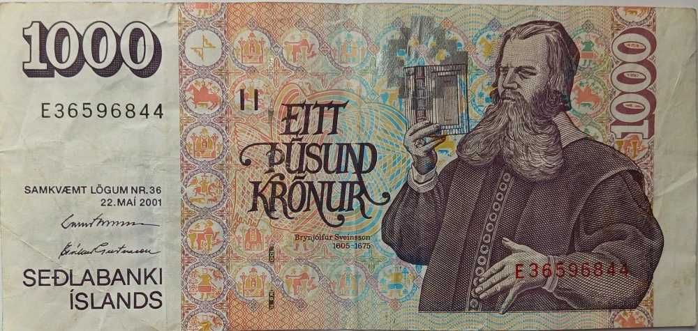 Islanda, 1000 Kronur 2001