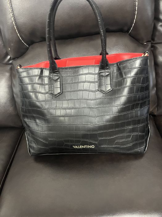 Geantă femei - culoare negru , Valentino , trimit si in țara prin fan