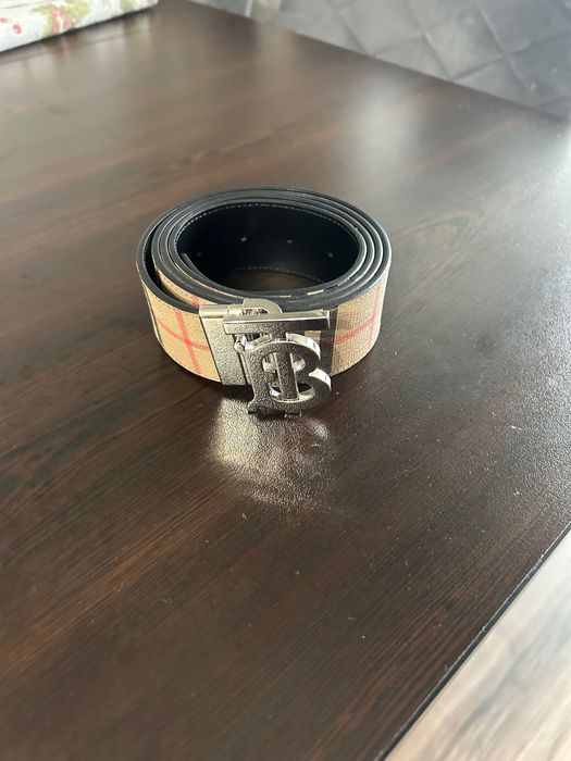 двулицев колан естествена кожа burberry  и ризи burberry, gucci