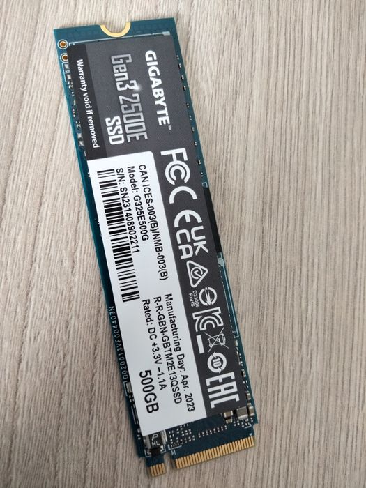 Ssd m2 gigabyte 500g