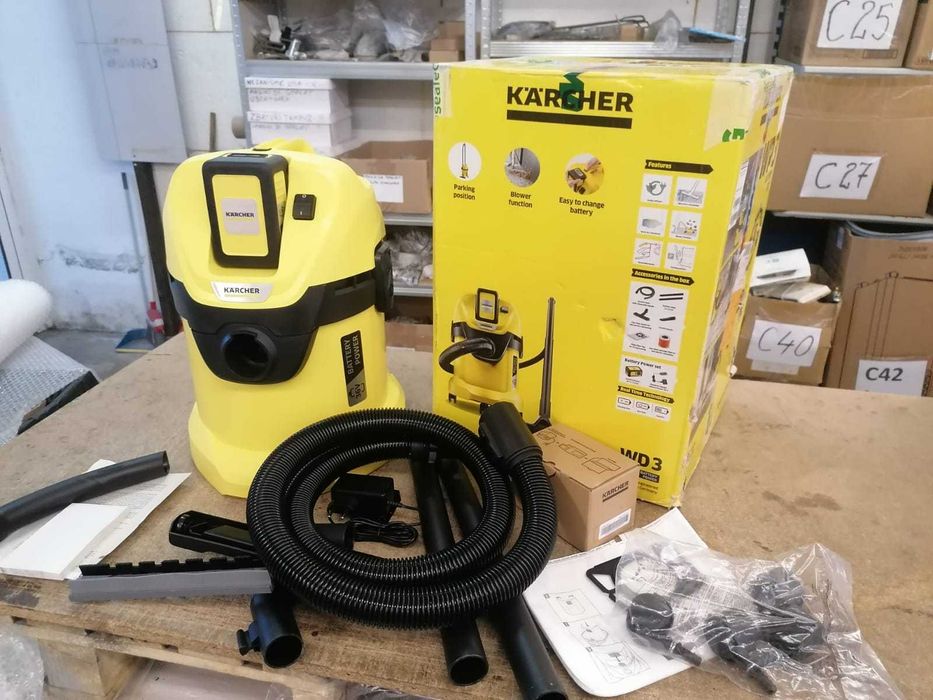 Aspirator umed/uscat Karcher WD 3 Battery, 300W, 36V, 2.5Ah, 17l