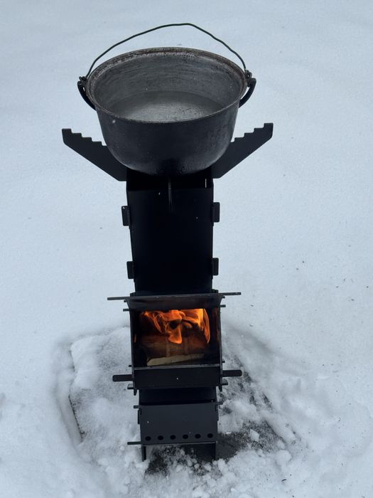 Sobă rachetă exterior | Oțel 3 mm | Demontabilă | Producător