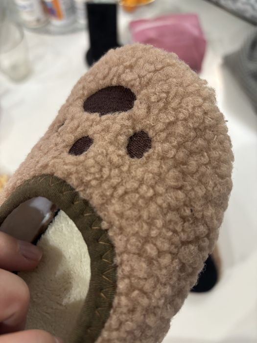 Детские теплые тапочки новые