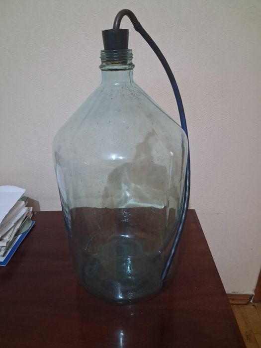 Бутыль стеклянная 20л. с пробкой