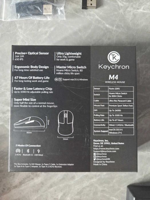 Mouse gaming keychron m4