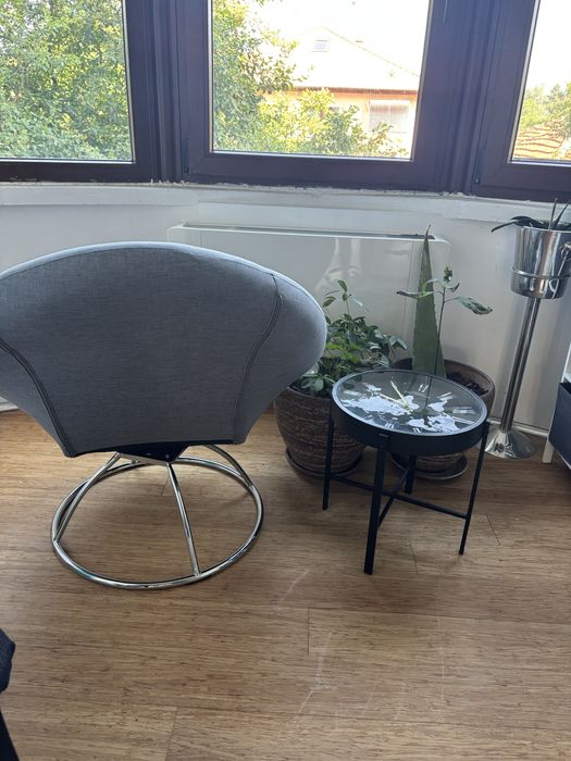 Фотьойл сив, въртящ се, от Айко