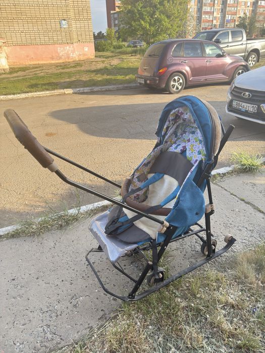 Продам санки - коляска , велосипед - коляска