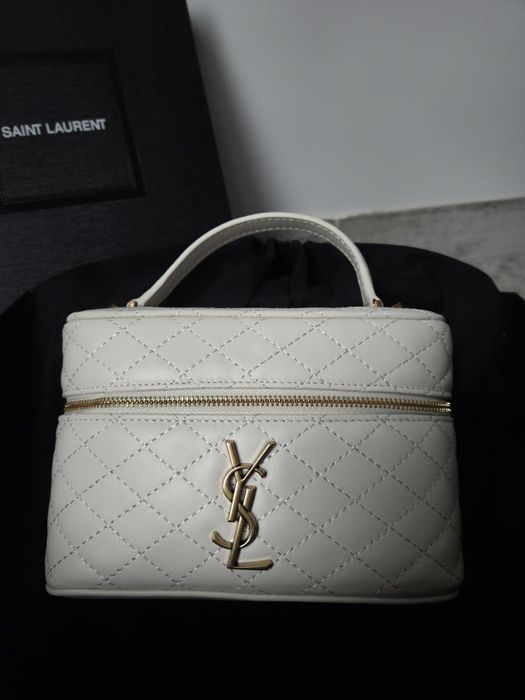 YSL Saint Laurent Gaby Vanity White