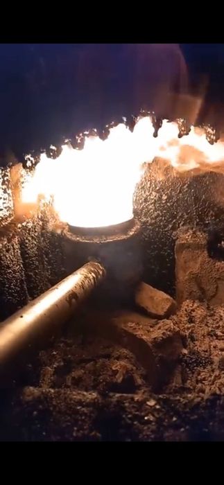 Arzător pe ulei ars