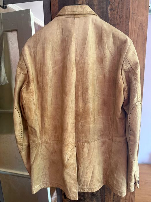 Replay Fashion Brand Leather Jacket / Кожено Яке, кройка тип съко.