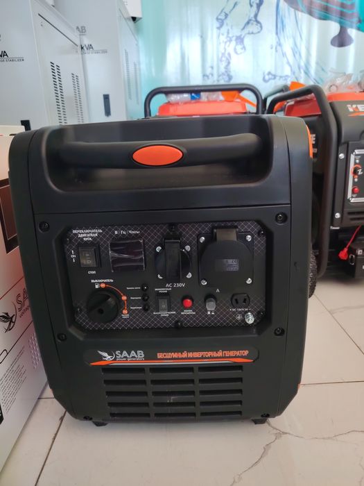 Генератор бесшумный инвертор движок generator bezshumniy invertor Saab