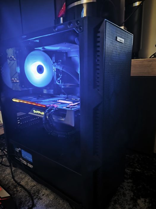 PC gaming complet Intel  I5-10400 6c12th, 16gb ddr4, nvme512gb+ssd512gb+hdd2tb, RX5700xt cu monitor și periferice