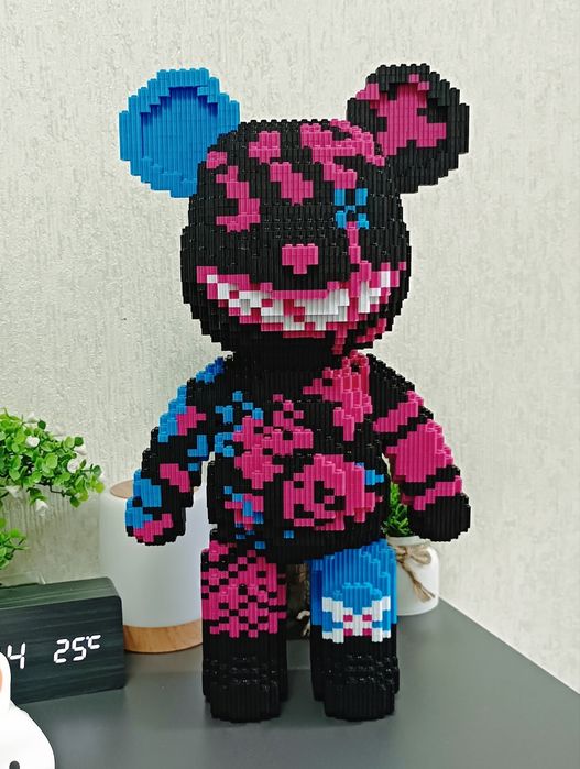 3D Мишка из конструктора 43см