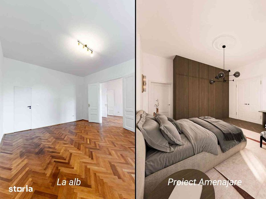 Apartament complet renovat, 3 camere, 2 bai, 91 mp, zona Bălăcescu