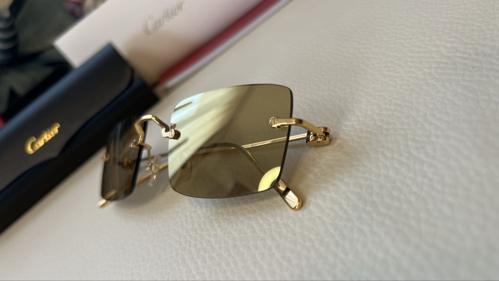 Cartier CT0367S ochelari de soare noi lentile rame rimless