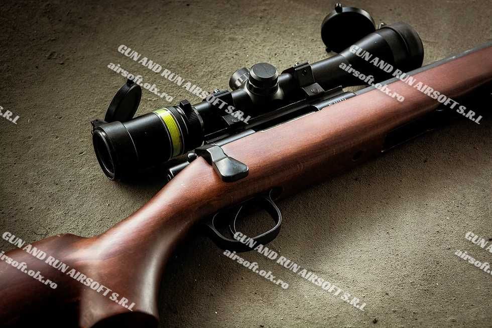 Pusca Foarte Mare Cu TRAGERE MANUALA!! - Modificata !! - Aer Comprimat