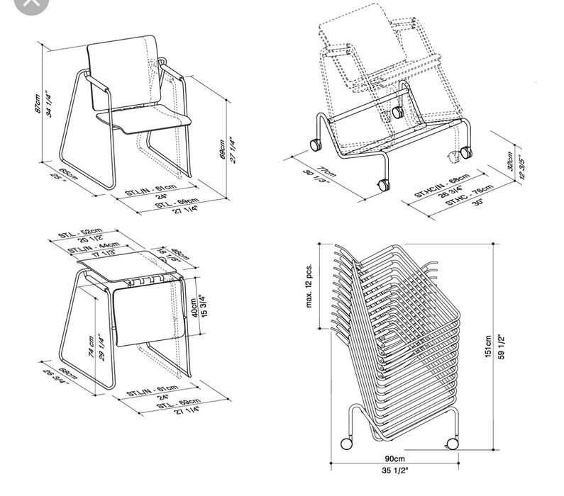 4бр. Качествени Работен Стол Маса Скандинавски дизайн за Бюро