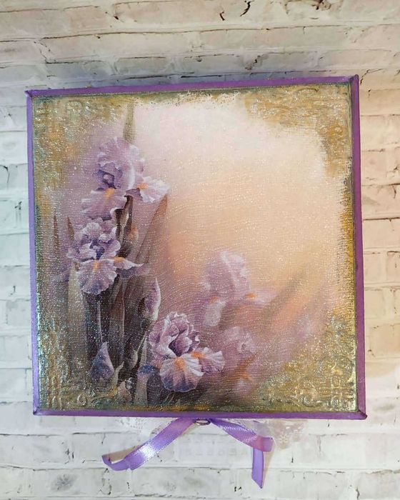 Шкатулка "Весенние ирисы"